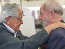 Dom Angélico Sândalo Bernardino e o presidente Lula