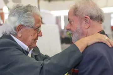 Dom Angélico Sândalo Bernardino e o presidente Lula