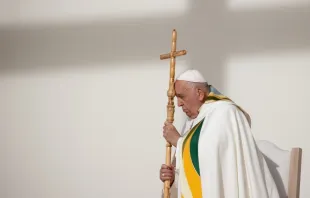 Papa Francisco hoje (29), na missa de encerramento da sua viagem a Bélgica