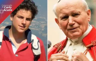 Beato Carlo Acutis e são João Paulo II