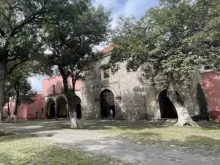 Exterior da catedral de Tlaxcala, no México, dedicada a Nossa Senhora da Assunção.