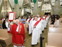 Diáconos na missa da festa de São Lourenço 2023.