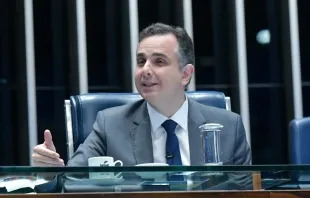 Presidente do Senado, senador Rodrigo Pacheco na sessão deliberativa extraordinária de hoje (7)
