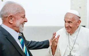 Último encontro do papa Francisco e Lula em 14 de junho de 2024, no Hotel Borgo Egnazia, na Puglia, Itália