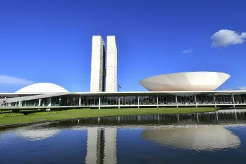 Fachada do Congresso Nacional.