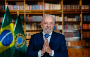 Lula durante seu pronunciamento aos brasileiros em 17 de julho, no Palácio da Alvorada, em Brasília (DF).