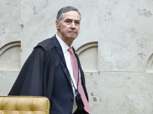 O ministro Luís Roberto Barroso em sua última sessão do Plenário como presidente do Supremo Tribunal Federal (STF) no dia 25 de setembro.