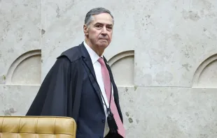 O ministro Luís Roberto Barroso em sua última sessão do Plenário como presidente do Supremo Tribunal Federal (STF) no dia 25 de setembro.