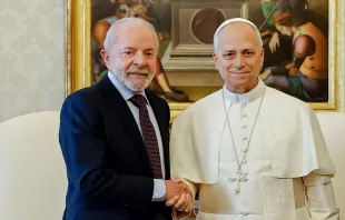 O papa Leão XIV e o presidente Lula se encontraram hoje (13), no Palácio Apostólico do Vaticano