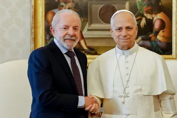 papa Leão XIV e o presidente Lula