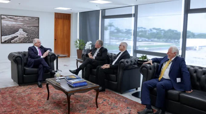 cardeal Jaime Spengler, dom João Justino de Medeiros e ministro Edson Fachin