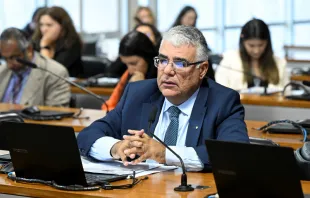Senador Eduardo Girão na Comissão de Direitos Humanos (CDH) no dia 26 de novembro.