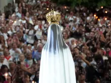 Imagem peregrina de Nossa Senhora de Fátima, vinda do santuário de Fátima, em Portugal, para a Jornada Mariana Diocesana.