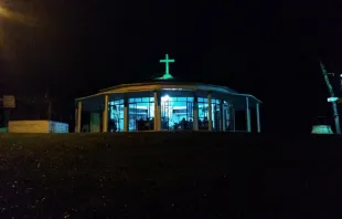 O santuário Nossa Senhora da Santa Cruz fica no bairro de Lajeado Paca, em Erechim (RS)