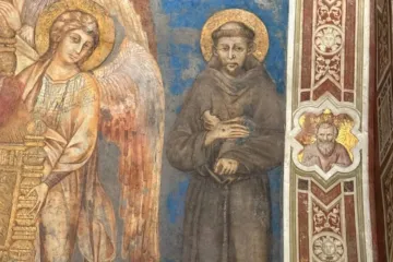 Um afresco do século XIII de são Francisco de Assis