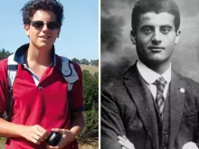 Da esquerda para a direita: Carlo Acutis e Pier Giorgio Frassati viveram em épocas diferentes, mas tinham a mesma paixão de viver sua fé ao máximo