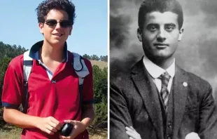 Da esquerda para a direita: Carlo Acutis e Pier Giorgio Frassati viveram em épocas diferentes, mas tinham a mesma paixão de viver sua fé ao máximo
