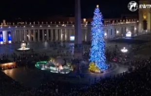 A árvore de Natal e o presépio são inaugurados no Vaticano.