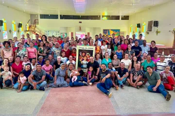 Participantes do aprofundamento sobre vida e família em Apuí (AM).