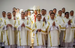 Ordenação de diáconos para a arquidiocese de Manágua, em 12 de março de 2024.