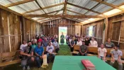 Bispo de Guarapuava celebra missa em capela provisória reconstruída depois de tornado