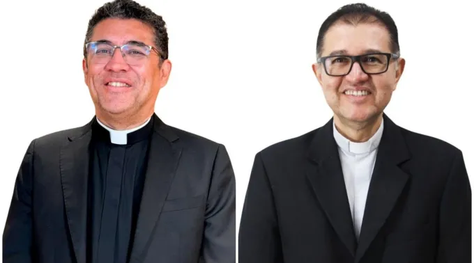 Padre Antônio Carlos e o padre Jânison de Sá