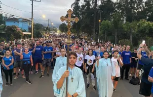 Caminhada Penitencial em direção ao Cristo Protetor de Encantado