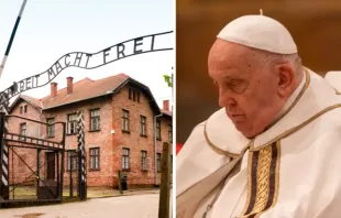 Entrada do campo de concentração de Auschwitz - Papa Francisco