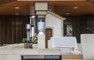 Capelinha das aparições, no santuário de Fátima, Portugal