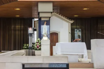 Capelinha das aparições, no santuário de Fátima, Portugal