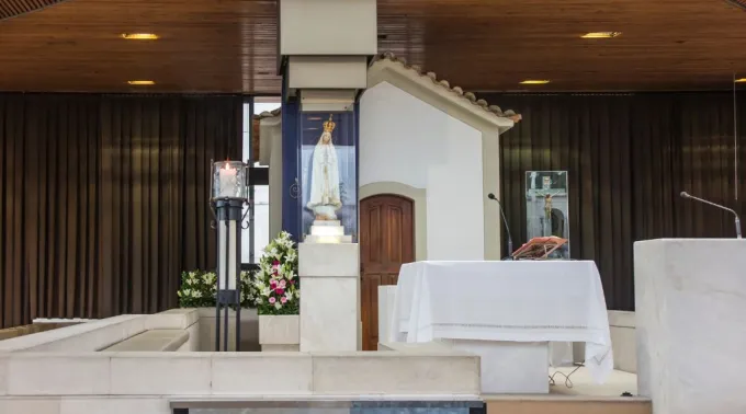 Capelinha das aparições, no santuário de Fátima, Portugal