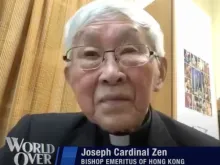 Cardeal Joseph Zen, arcebispo emérito de Hong Kong, em entrevista à EWTN