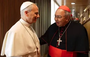 Papa Leão XIV e cardeal Orani João Tempesta.