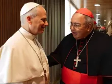 Papa Leão XIV e cardeal Orani João Tempesta.