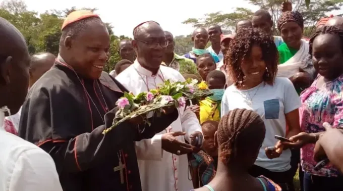 Cardeal Dieudonné Nzapalainga, arcebispo de Bangui na República Centro-Africana . ?? 