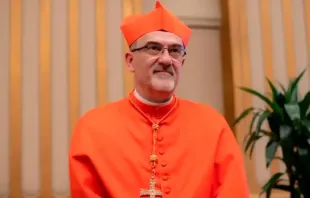 Patriarca Latino de Jerusalém, cardeal Pierbattista Pizzaballa.
