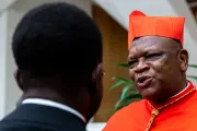 Cardeal Fridolin Ambongo, presidente do Simpósio das Conferências Episcopais da África e Madagascar.