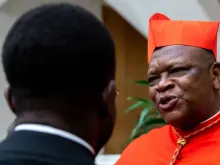 Cardeal Fridolin Ambongo, presidente do Simpósio das Conferências Episcopais da África e Madagascar.