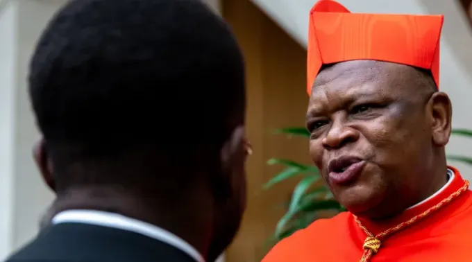 Cardeal Fridolin Ambongo, presidente do Simpósio das Conferências Episcopais da África e Madagascar. ?? 