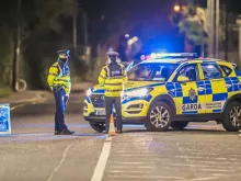 Veículo policial em Finglas, norte de Dublin.