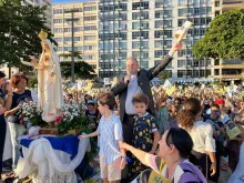 Cenáculo Mariano na praia de Icaraí em 2023.