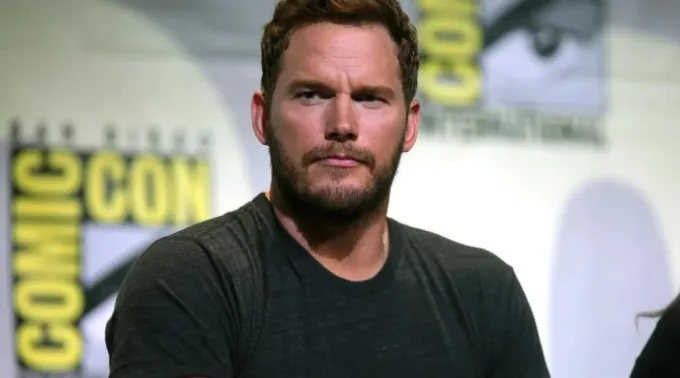 Chris Pratt discursa na San Diego Comic Con International de 2016 para “Guardiões da Galáxia Vol. 2” no Centro de Convenções de San Diego, em San Diego. ?? 