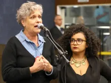 As vereadoras do Psol em Belo Horizonte, Cida Faleballa e Iza Lourença