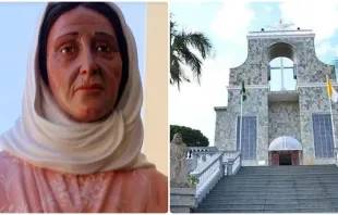 Nova estátua da beata Nhá Chica ficará no santuário dedicado a beata, em Baependi (MG)