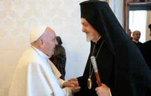 Fotografia da audiência no Vaticano em 28 de junho .