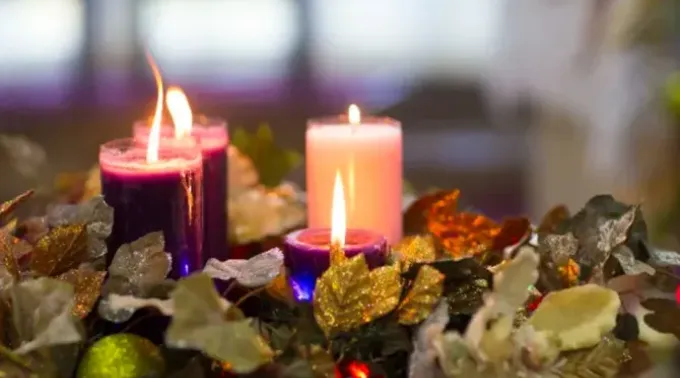 Coroa de advento. ?? 