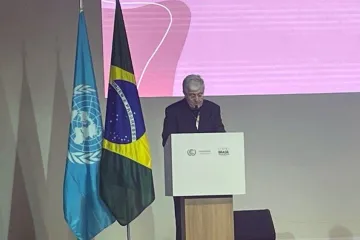 O arcebispo Giambattista Diquattro, núncio apostólico no Brasil e chefe adjunto da delegação da Santa Sé na COP 30.