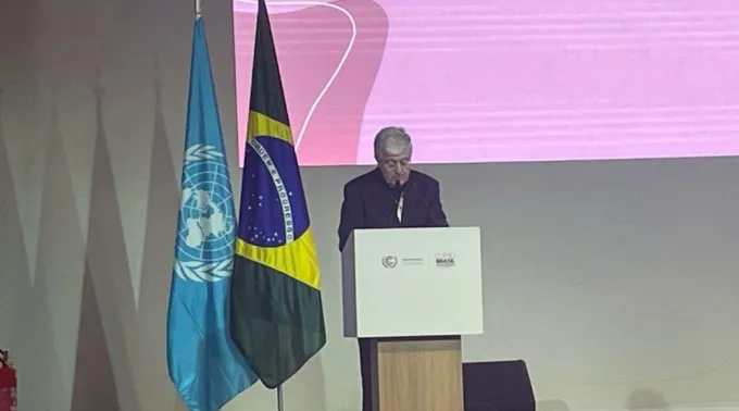 O arcebispo Giambattista Diquattro, núncio apostólico no Brasil e chefe adjunto da delegação da Santa Sé na COP 30. ?? 