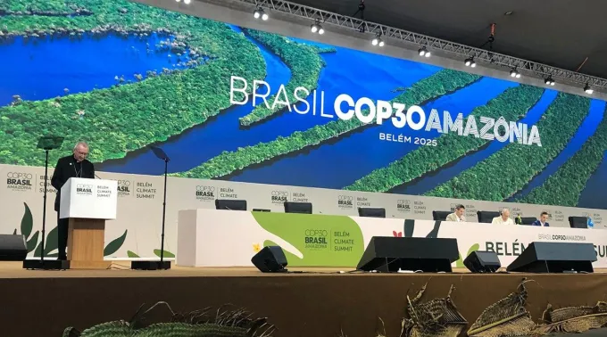 Cardeal Pietro Parolin na COP30. ?? 