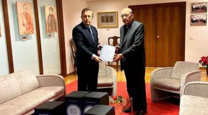 Cardeal Juan José Omella e Javier Cremades. ?? 